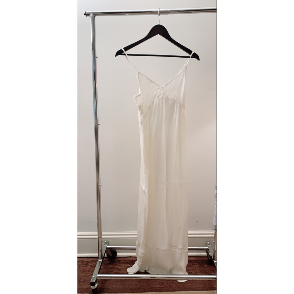 AQUA White Maxi Dress